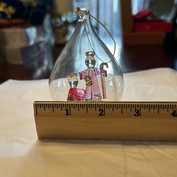 ๐ฉทHOST PICK๐ฉทNativity Theme Teardrop Glass Ornament Tabletop New **FINAL PRICE*** - Picture 11 of 11